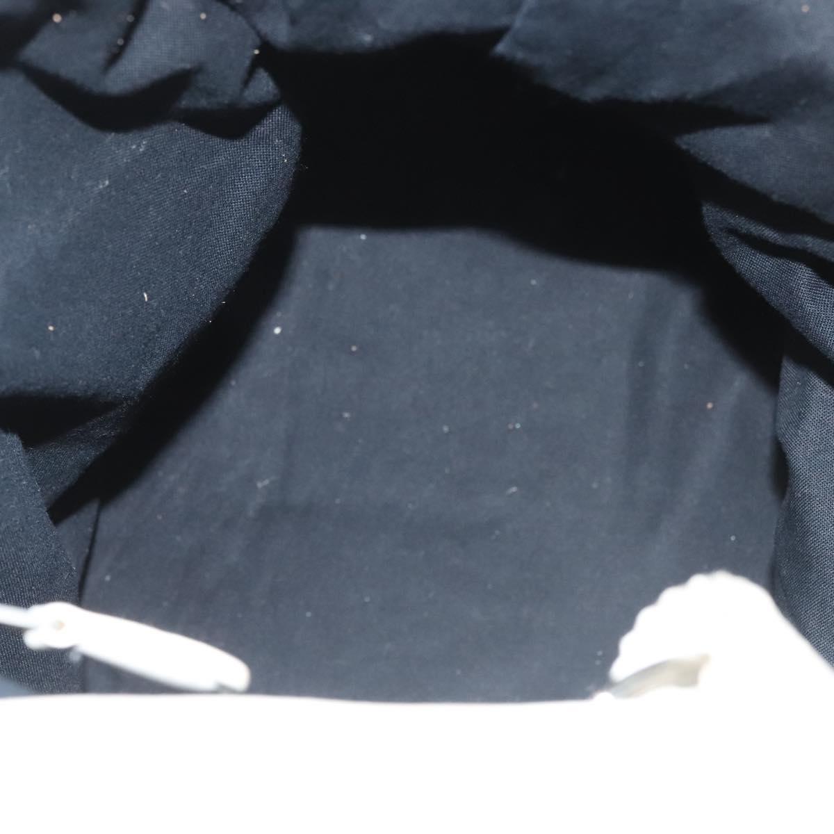 BALENCIAGA The Giant Pom Pom Bag Leather 2way White Silver 204540 Auth 129254