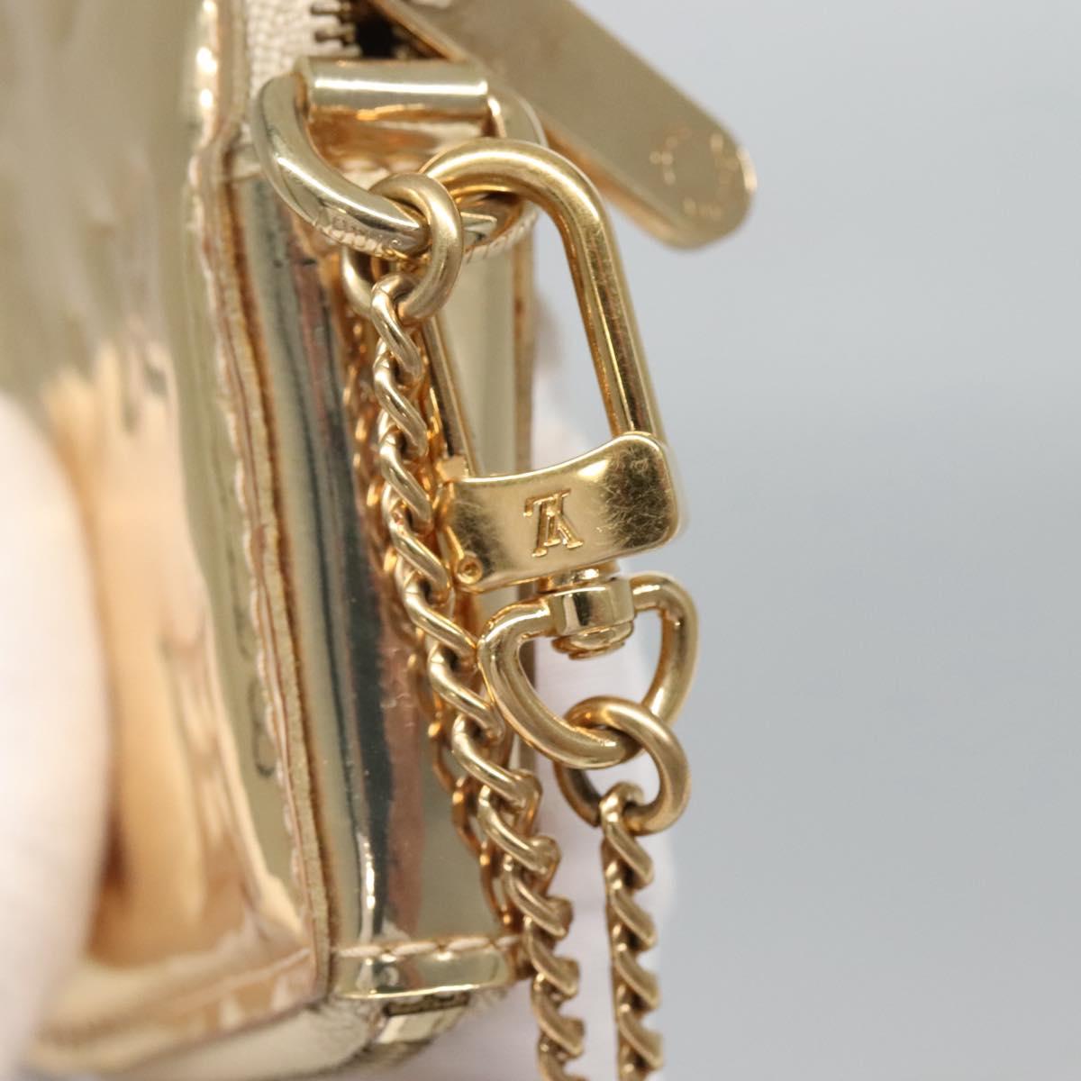 LOUIS VUITTON Monogram Miroir Porte Monnaie Coeur Purse Dore M93567 Auth 129270V