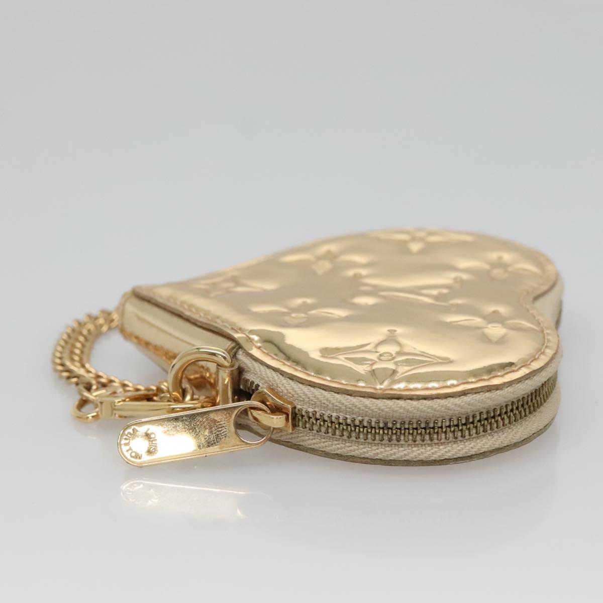 LOUIS VUITTON Monogram Miroir Porte Monnaie Coeur Purse Dore M93567 Auth 129270V