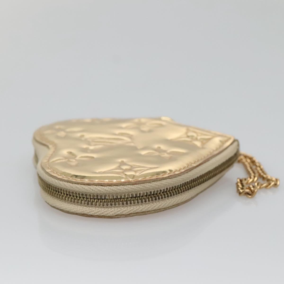 LOUIS VUITTON Monogram Miroir Porte Monnaie Coeur Purse Dore M93567 Auth 129270V