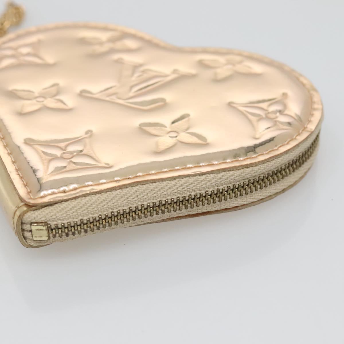 LOUIS VUITTON Monogram Miroir Porte Monnaie Coeur Purse Dore M93567 Auth 129270V