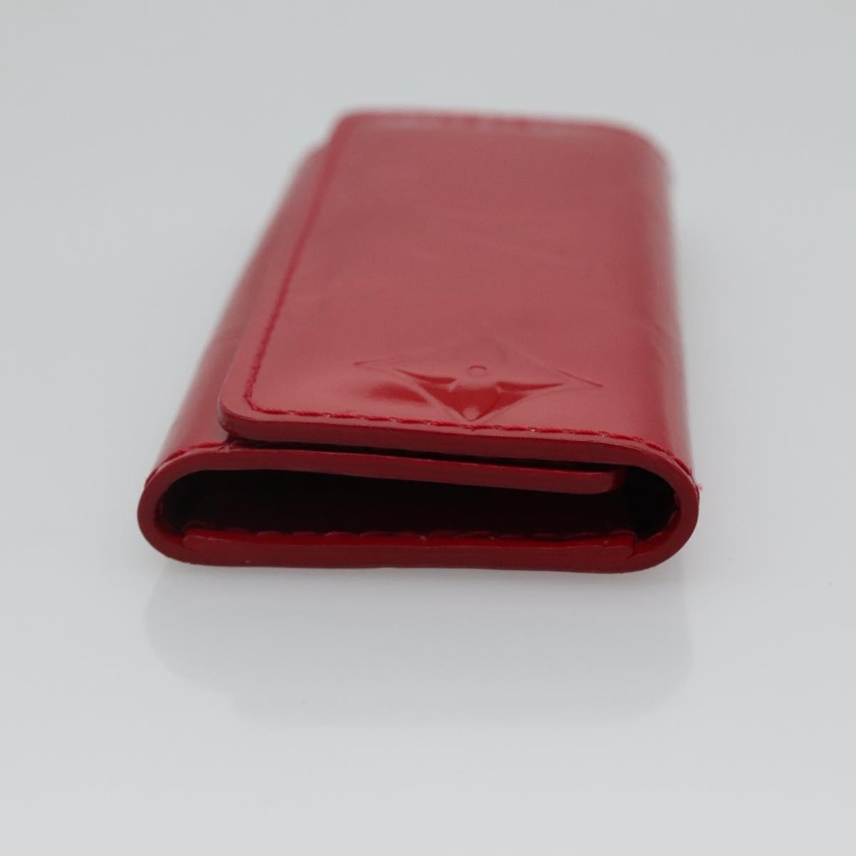 LOUIS VUITTON Vernis Multicles 4 Key Case Pomme D'amour M91976 LV Auth 129271V