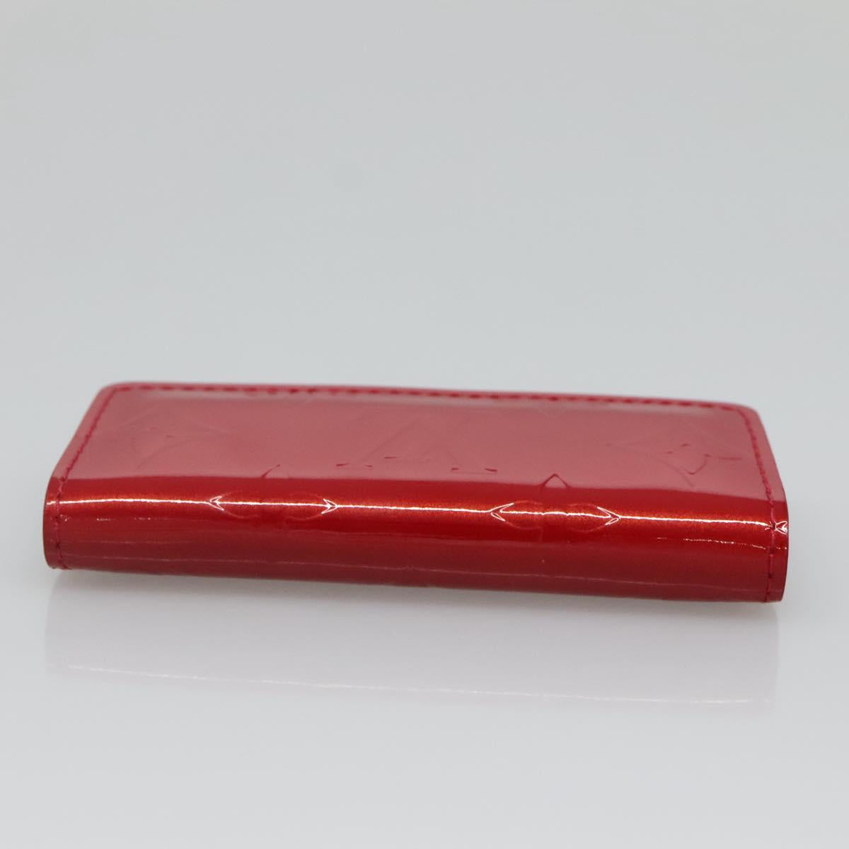 LOUIS VUITTON Vernis Multicles 4 Key Case Pomme D'amour M91976 LV Auth 129271V