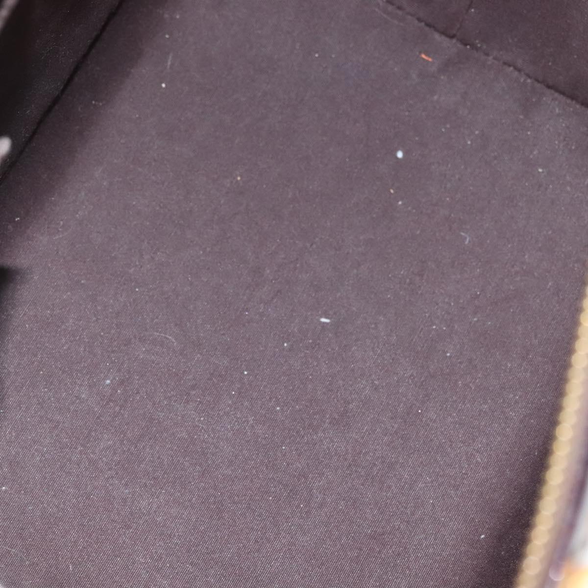 LOUIS VUITTON Monogram Vernis Bellevue PM Hand Bag Amarante M93585 Auth 129276