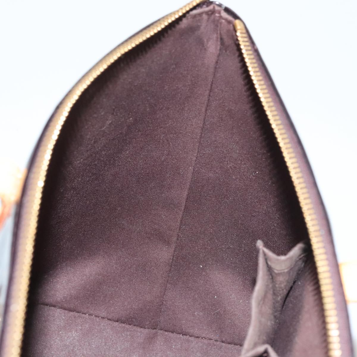 LOUIS VUITTON Monogram Vernis Bellevue PM Hand Bag Amarante M93585 Auth 129276