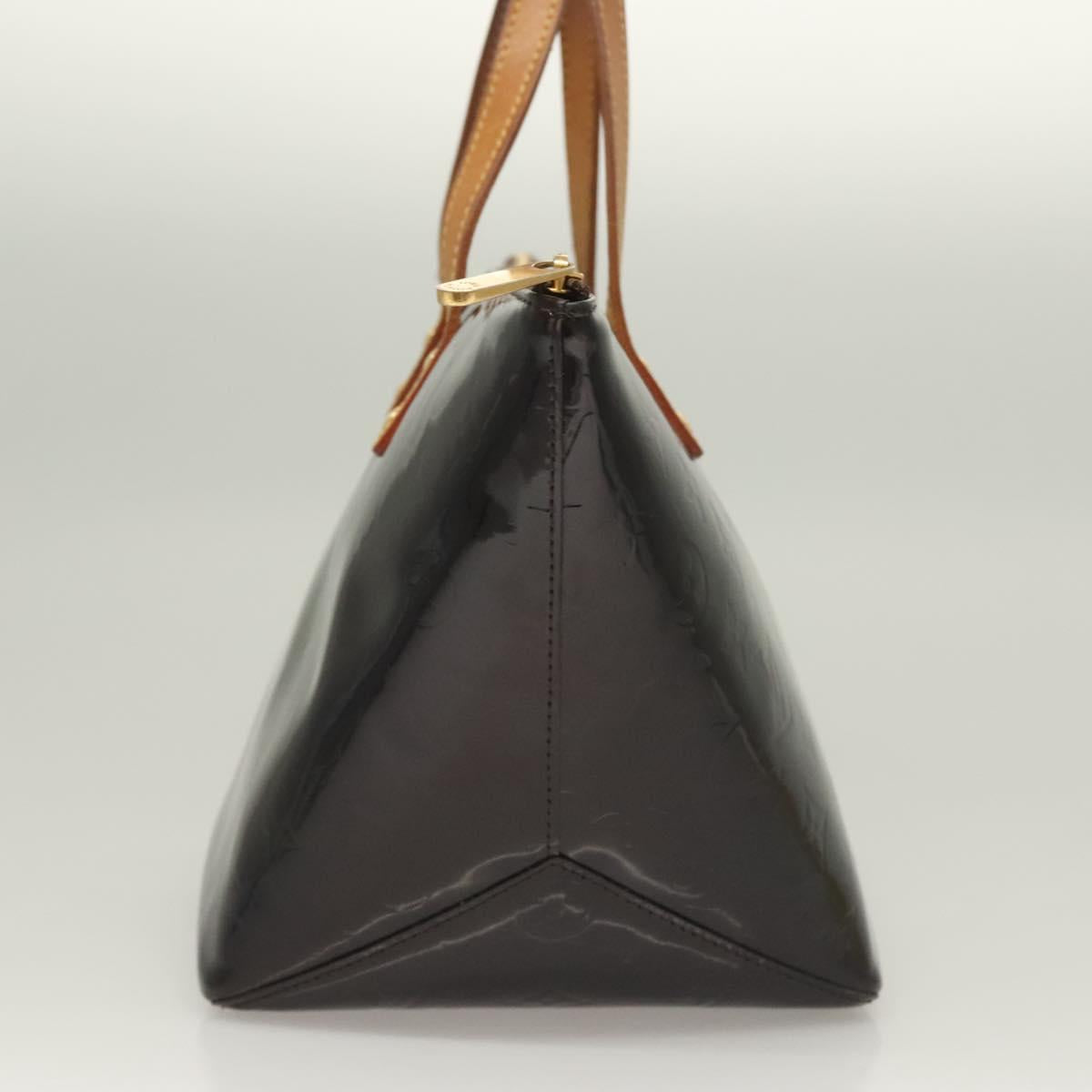 LOUIS VUITTON Monogram Vernis Bellevue PM Hand Bag Amarante M93585 Auth 129276