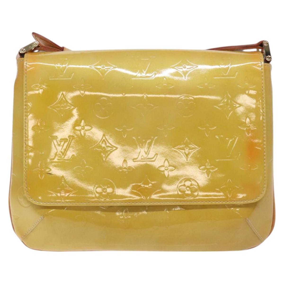 LOUIS VUITTON Monogram Vernis Thompson Street Bag Beige M91301 LV Auth 129282