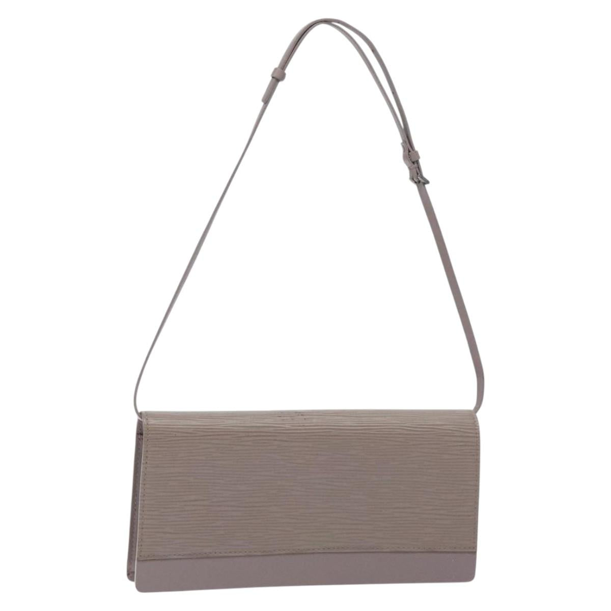LOUIS VUITTON Epi Honfleur Clutch Bag Lilac M5273B LV Auth 129284