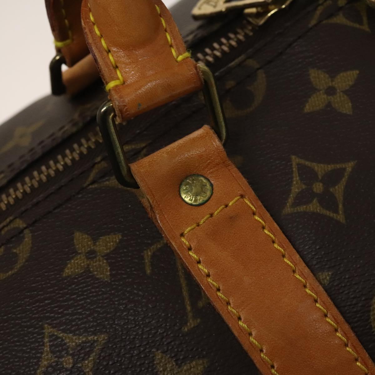 LOUIS VUITTON Monogram Keepall 55 Boston Bag M41424 LV Auth 129308