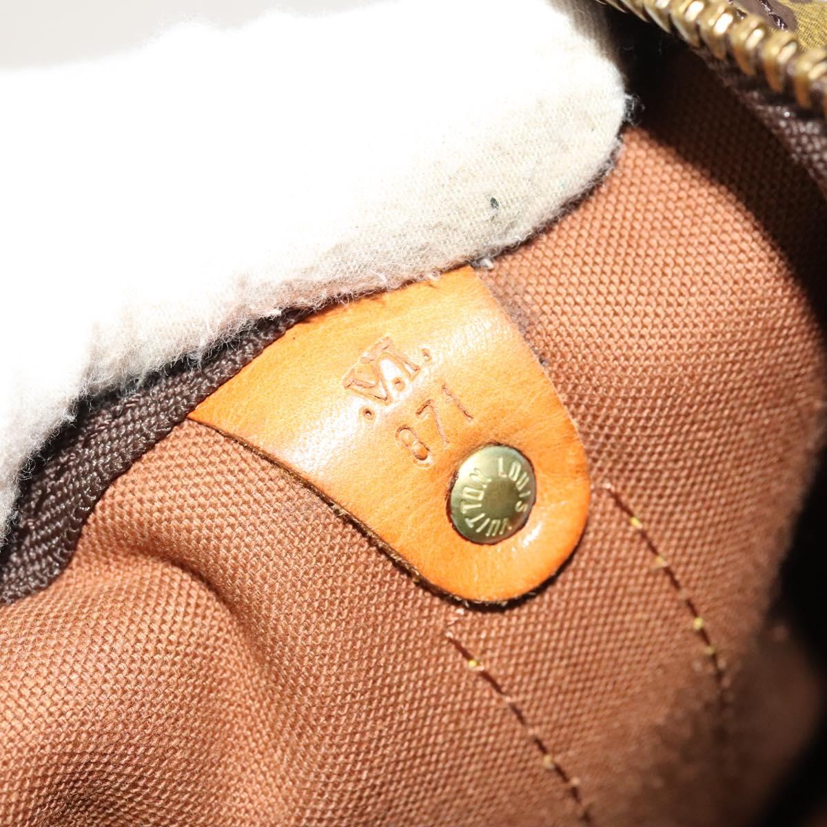 LOUIS VUITTON Monogram Keepall 55 Boston Bag M41424 LV Auth 129308