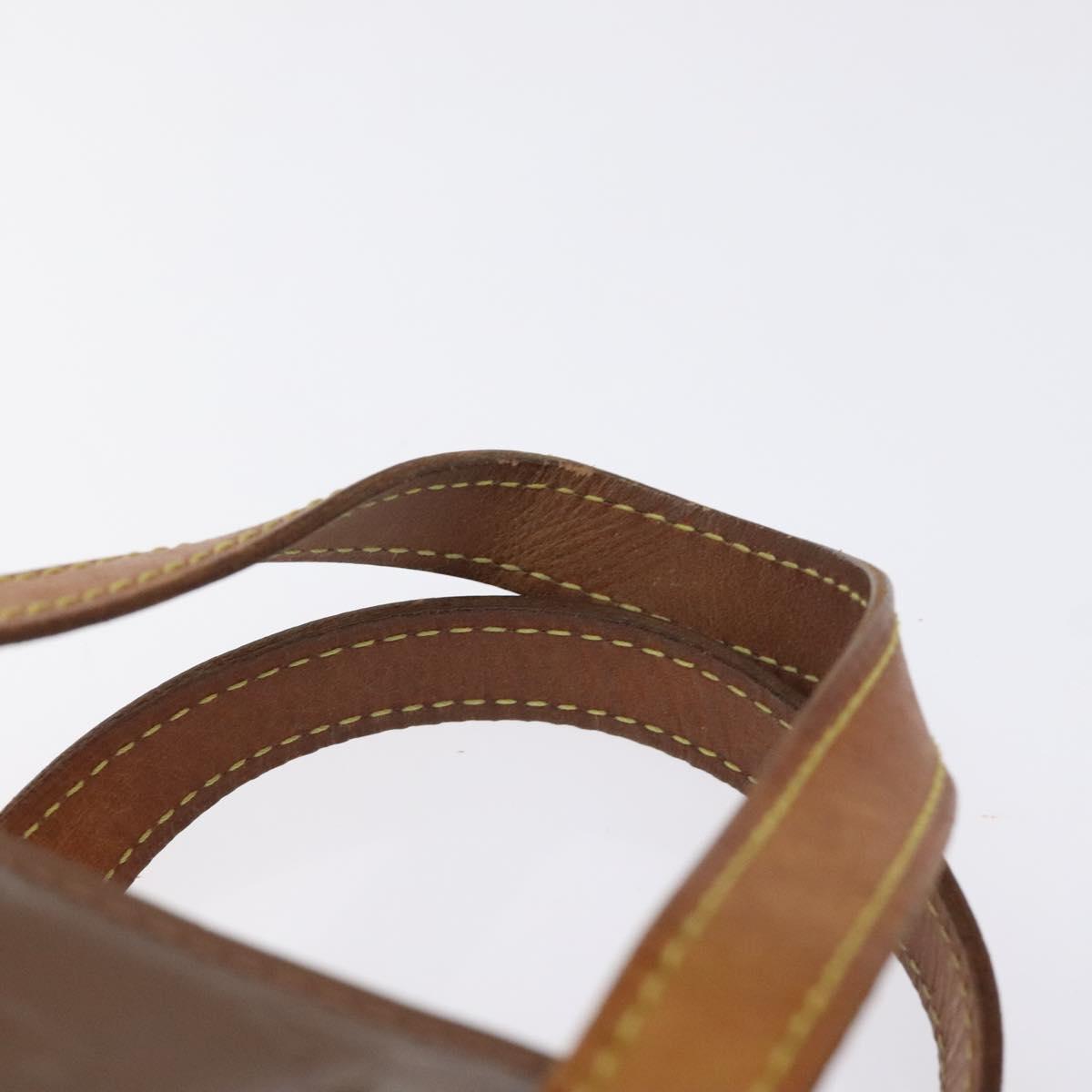 LOUIS VUITTON Monogram Vernis Reade PM Hand Bag Bronze M91146 LV Auth 129334