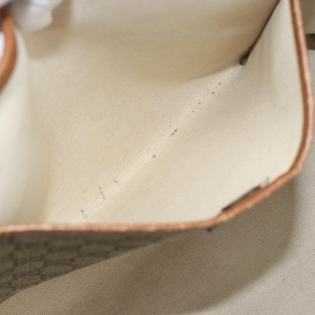 GUCCI GG Supreme Tote Bag PVC Beige Gold 211134 Auth 129338