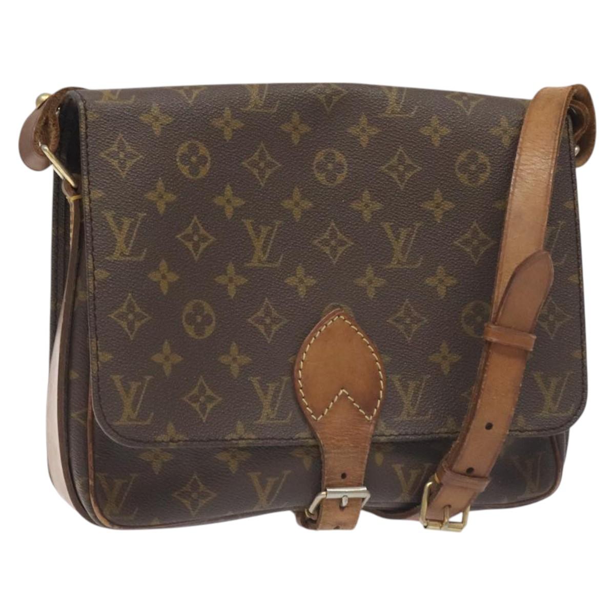 LOUIS VUITTON Monogram Cartouchiere GM Shoulder Bag Vintage M51252 Auth 129350