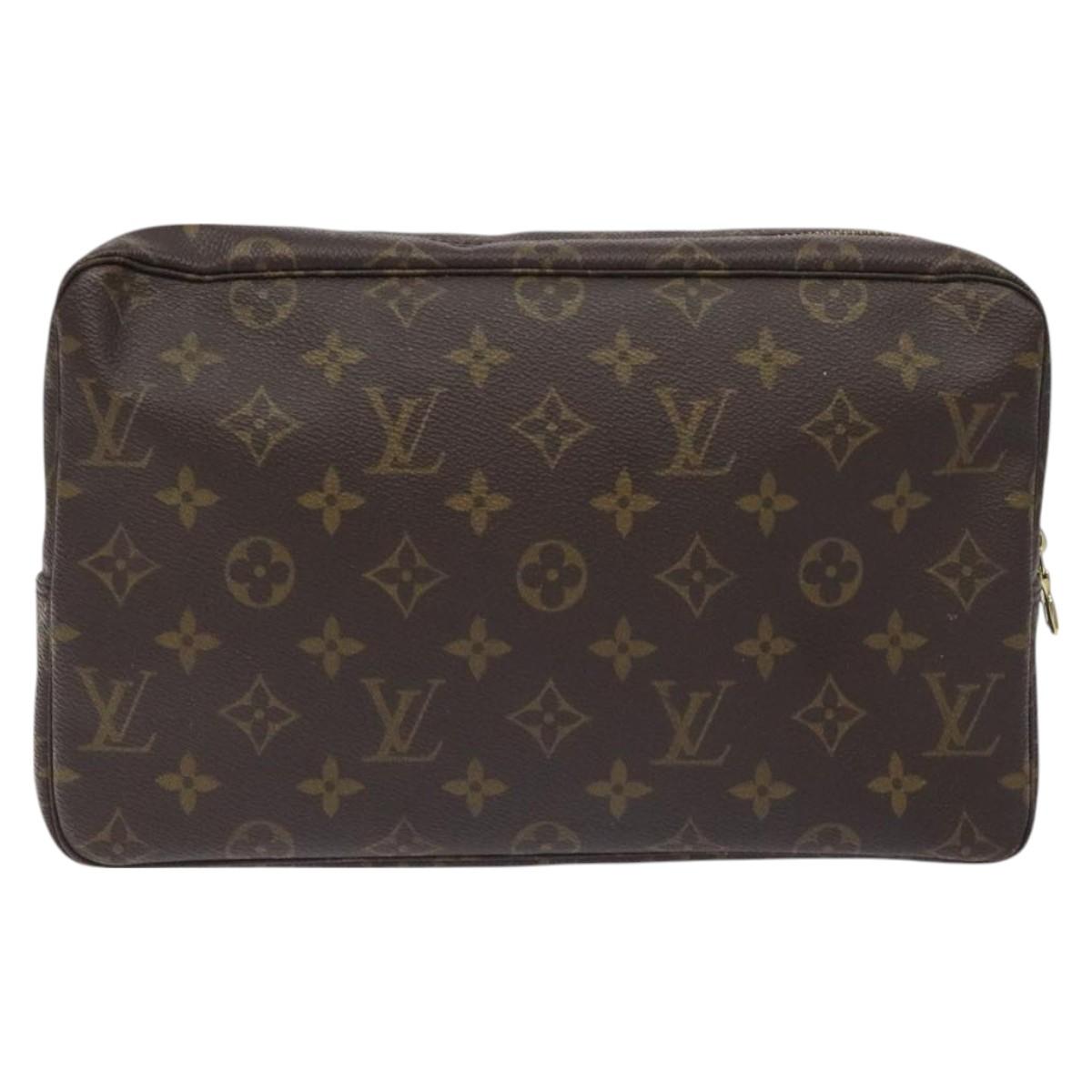 LOUIS VUITTON Monogram Trousse Toilette 28 Clutch Bag M47522 LV Auth 129369
