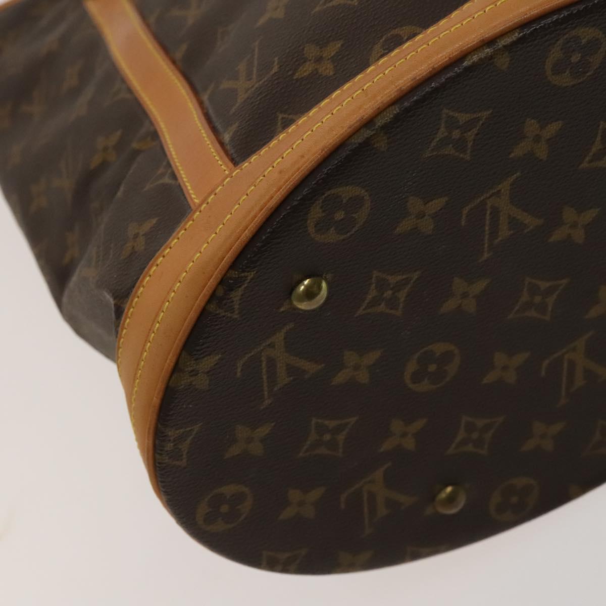 LOUIS VUITTON Monogram Bucket GM Shoulder Bag M42236 LV Auth 129375