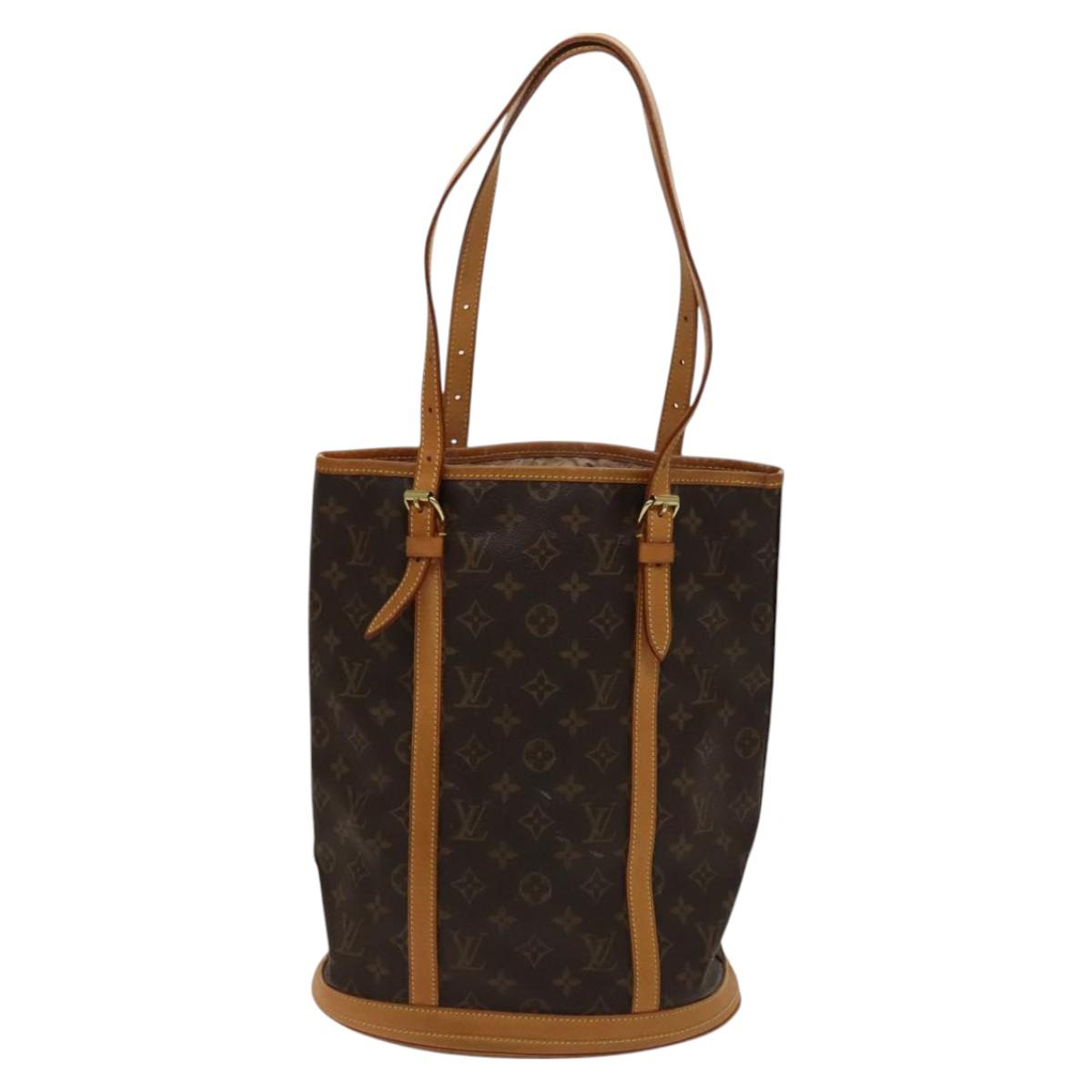 LOUIS VUITTON Monogram Bucket GM Shoulder Bag M42236 LV Auth 129375