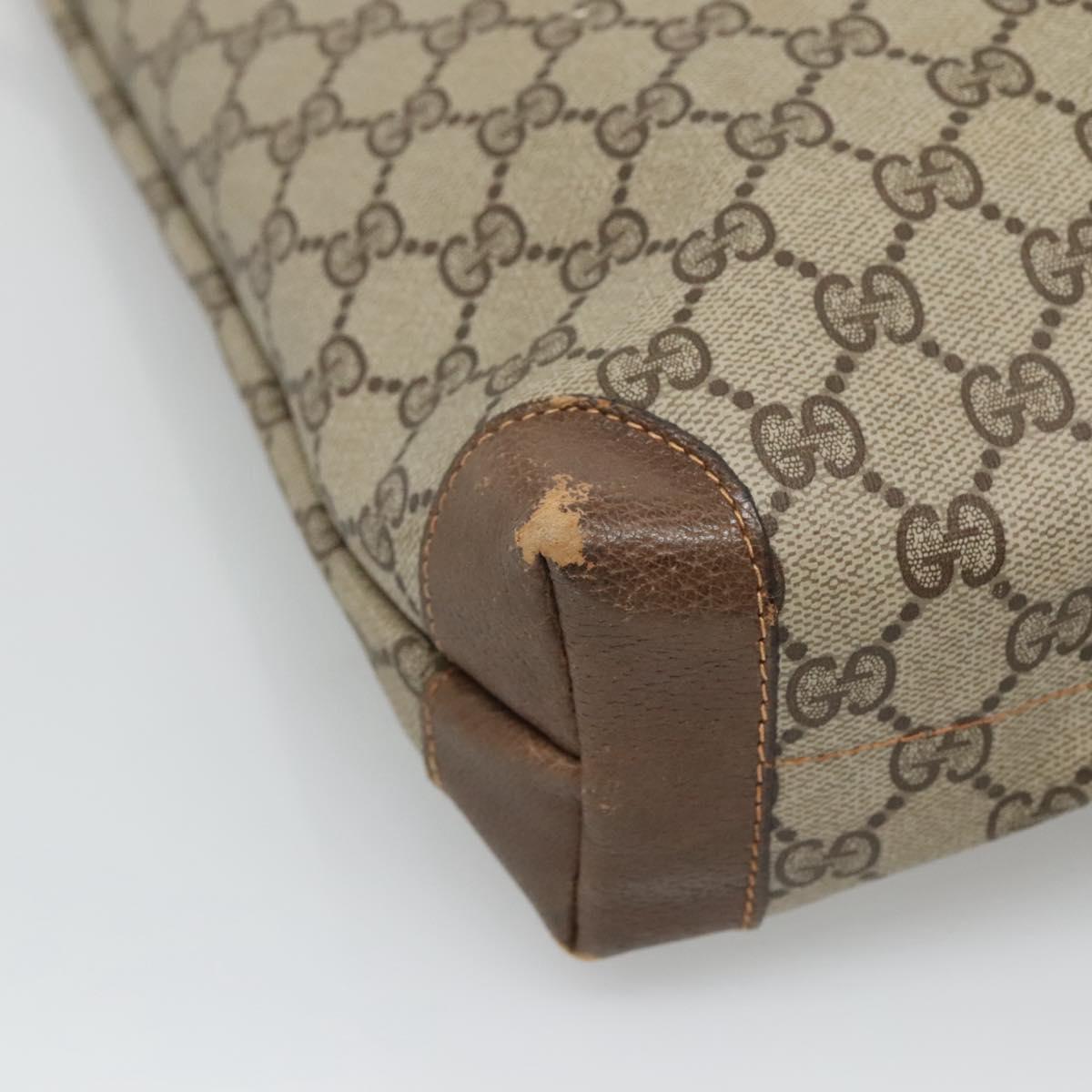 GUCCI GG Supreme Tote Bag PVC Beige Gold 002 39 0054 Auth 129381