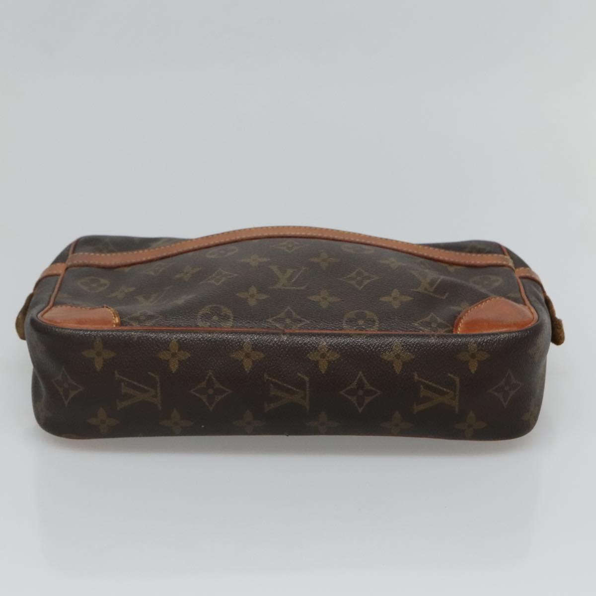 LOUIS VUITTON Monogram Compiegne 28 Clutch Bag M51845 LV Auth 129413