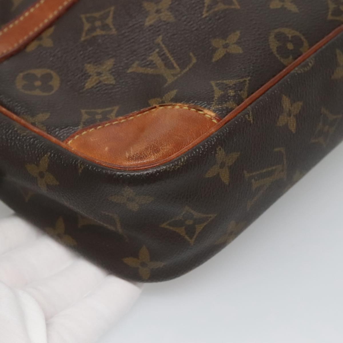 LOUIS VUITTON Monogram Compiegne 28 Clutch Bag M51845 LV Auth 129413