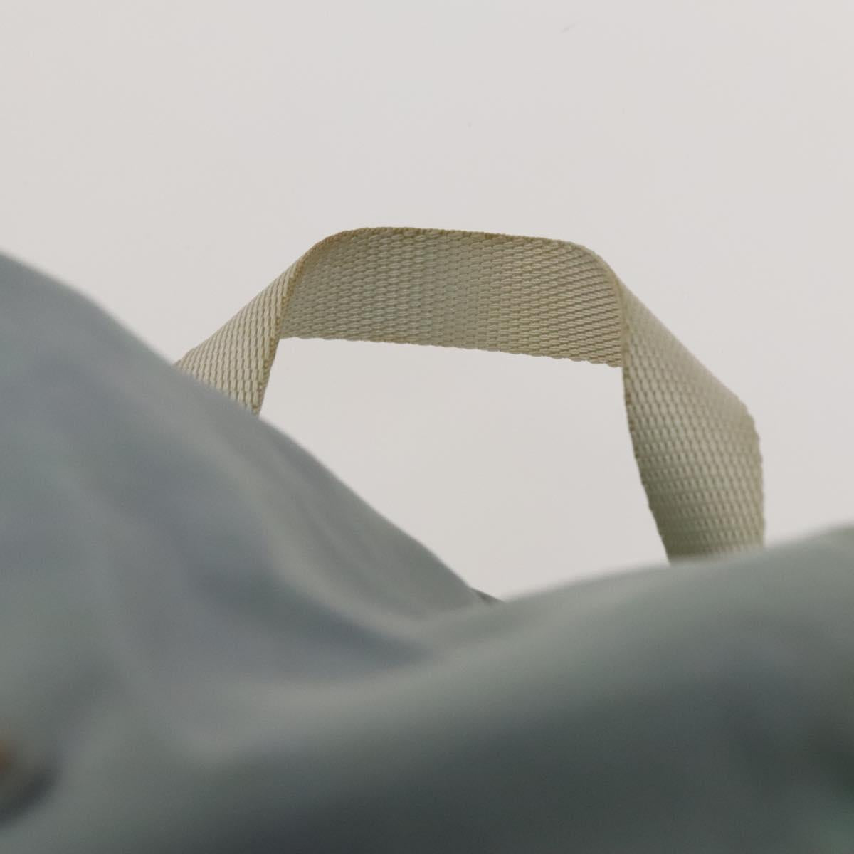 PRADA Backpack Nylon Light Blue Silver Auth 129416