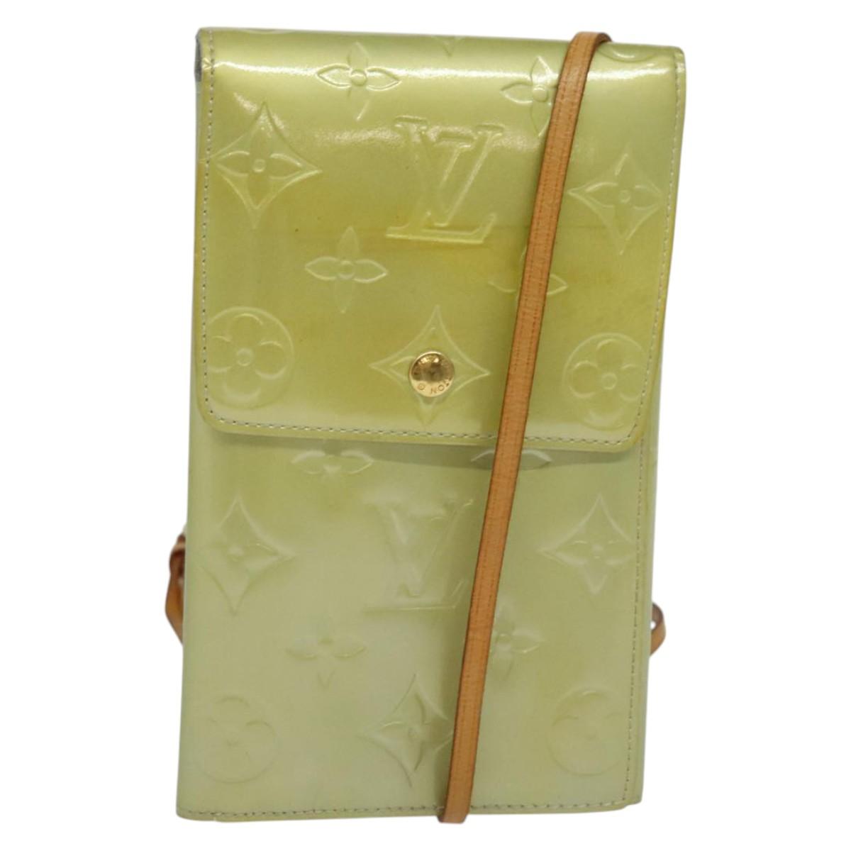 LOUIS VUITTON Monogram Vernis Walker Wallet Gris M91031 LV Auth 129456