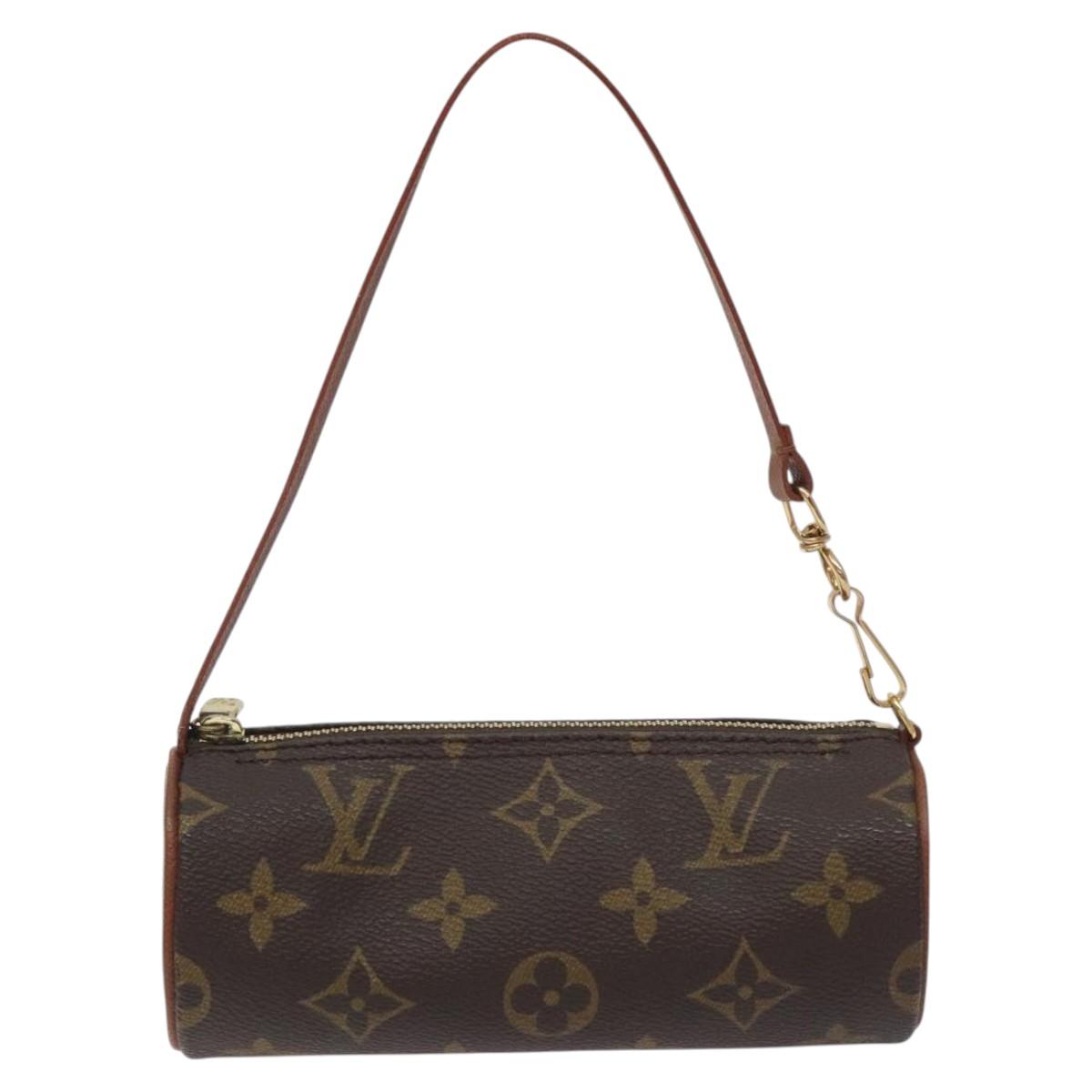 LOUIS VUITTON Monogram Papillon Pouch LV Auth 129460