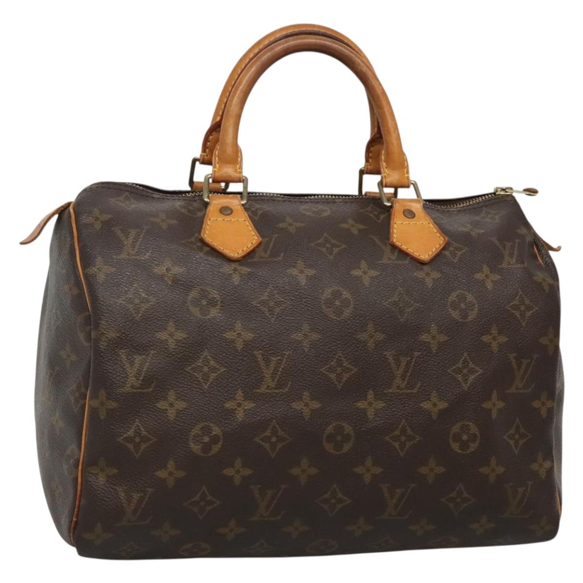 LOUIS VUITTON Monogram Speedy 30 Hand Bag M41526 LV Auth 129482