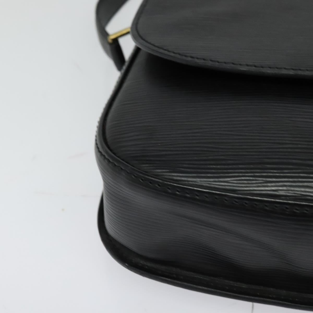 LOUIS VUITTON Epi Saint Cloud GM Shoulder Bag Black Noir M52192 LV Auth 129506