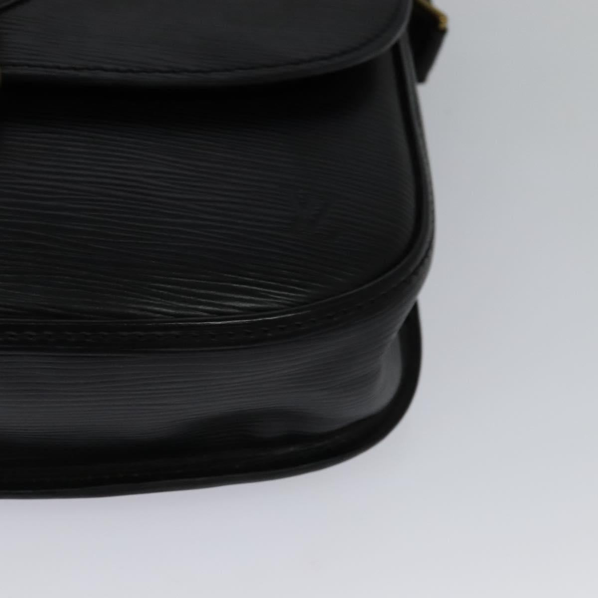 LOUIS VUITTON Epi Saint Cloud GM Shoulder Bag Black Noir M52192 LV Auth 129506