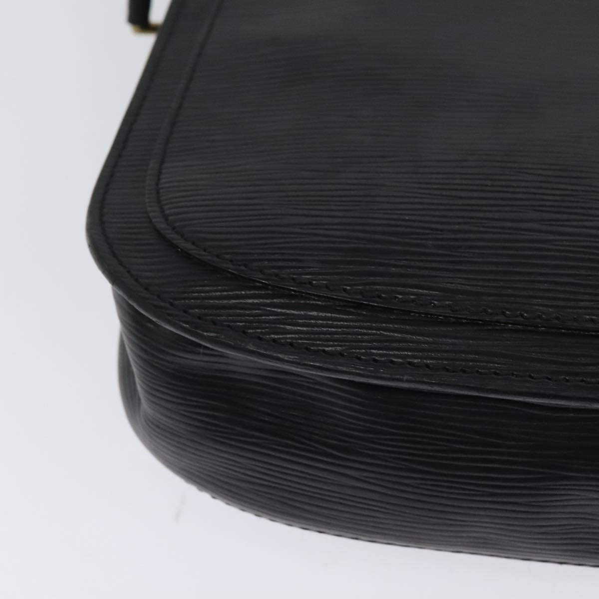 LOUIS VUITTON Epi Saint Cloud GM Shoulder Bag Black Noir M52192 LV Auth 129506