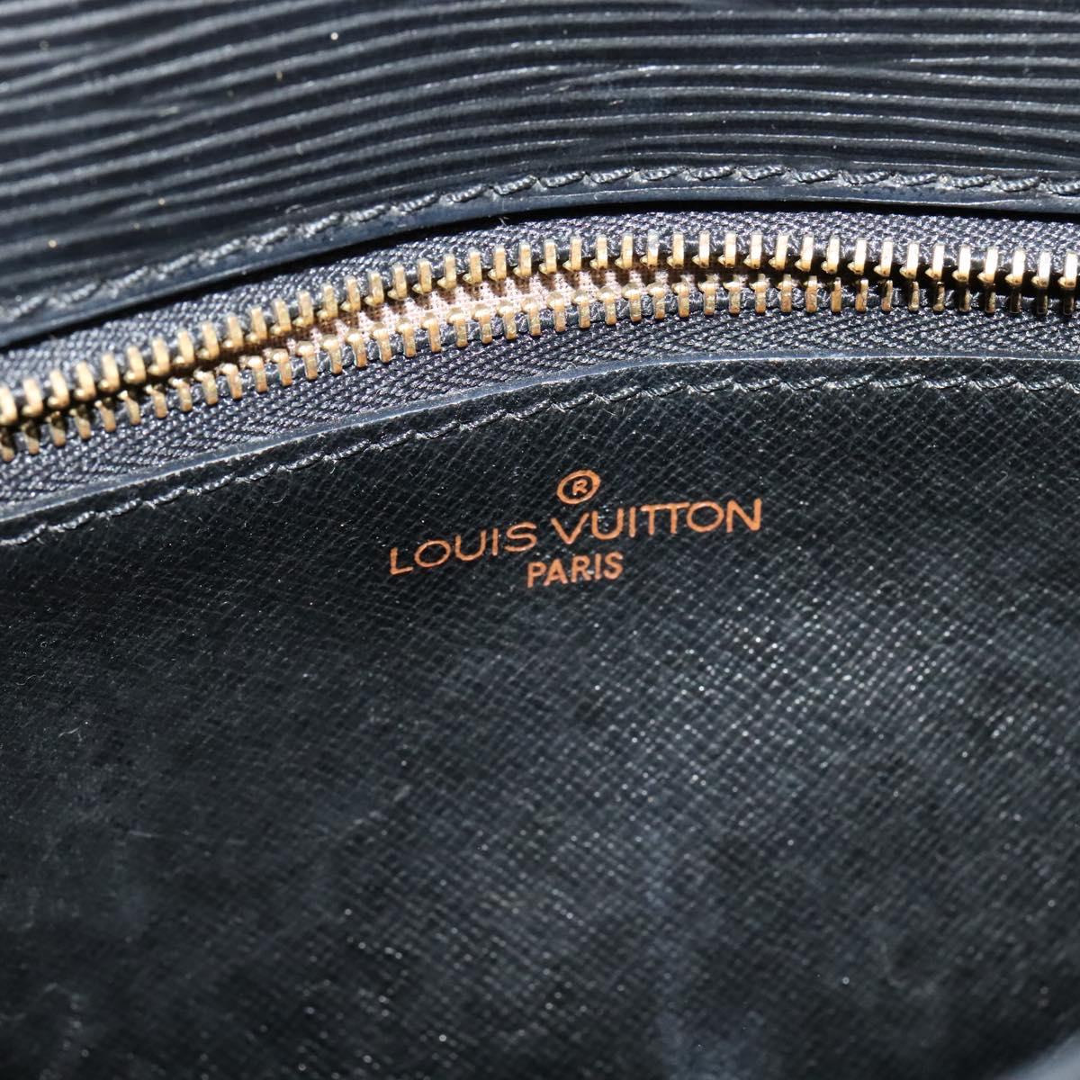 LOUIS VUITTON Epi Saint Cloud GM Shoulder Bag Black Noir M52192 LV Auth 129506