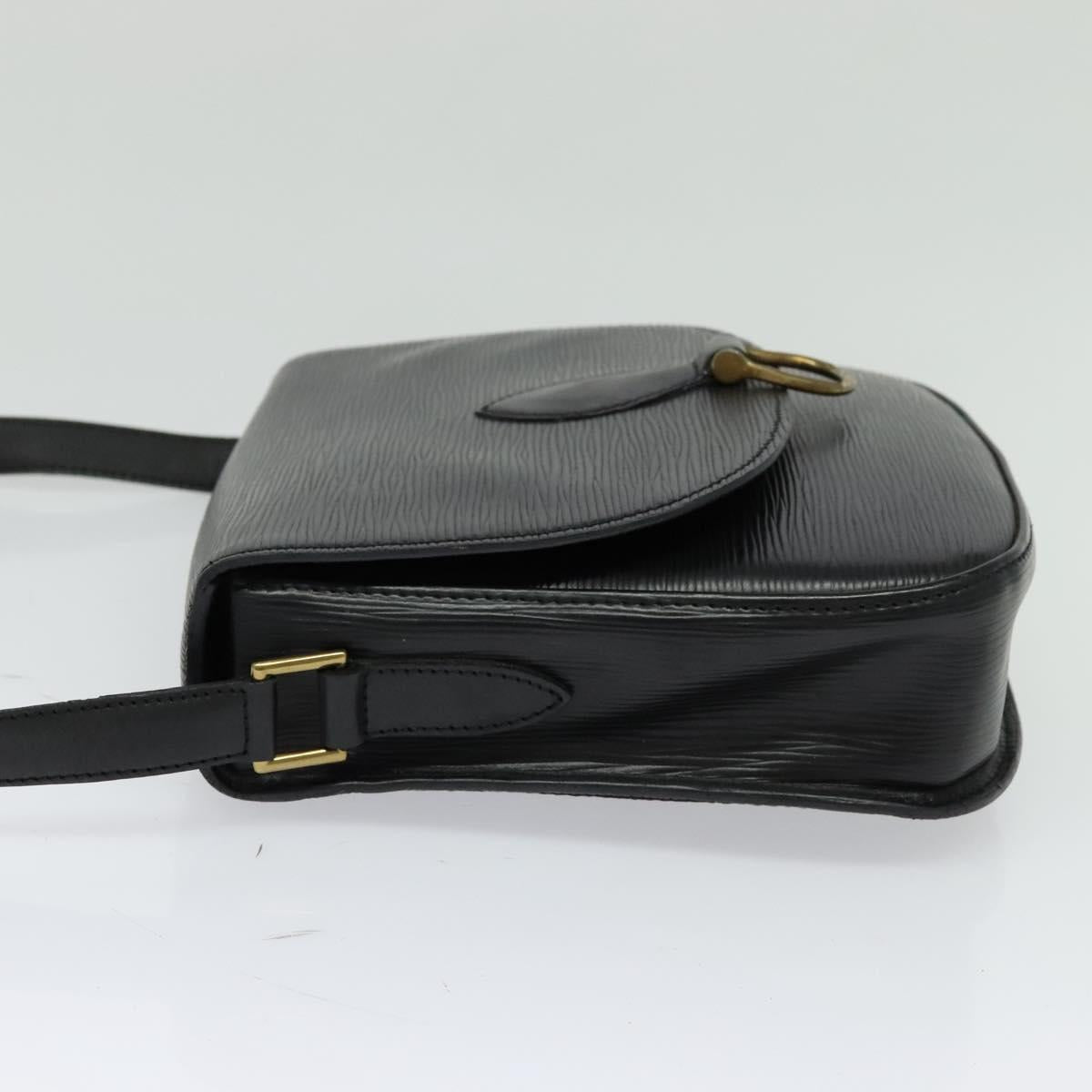 LOUIS VUITTON Epi Saint Cloud GM Shoulder Bag Black Noir M52192 LV Auth 129506