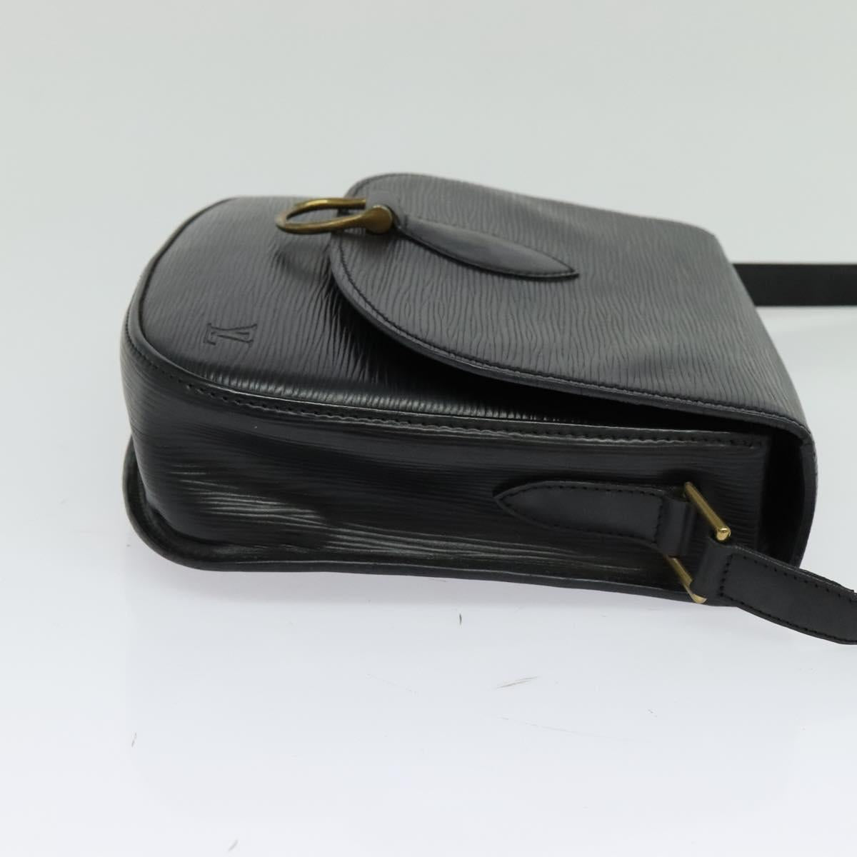LOUIS VUITTON Epi Saint Cloud GM Shoulder Bag Black Noir M52192 LV Auth 129506