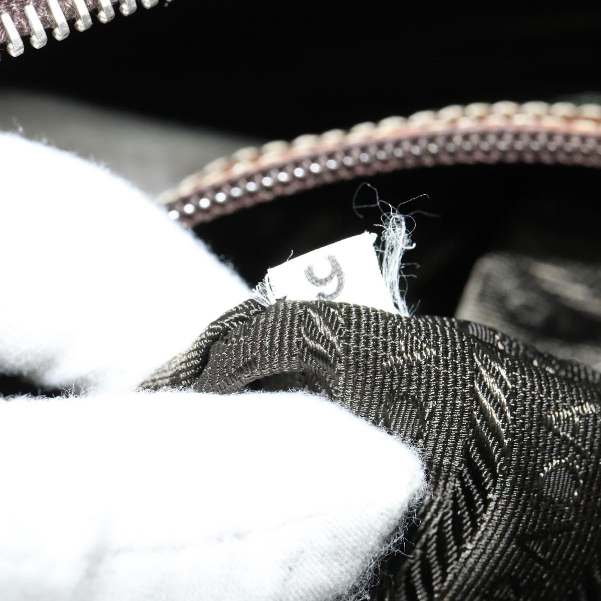 PRADA Boston Bag Leather Brown Auth 129509