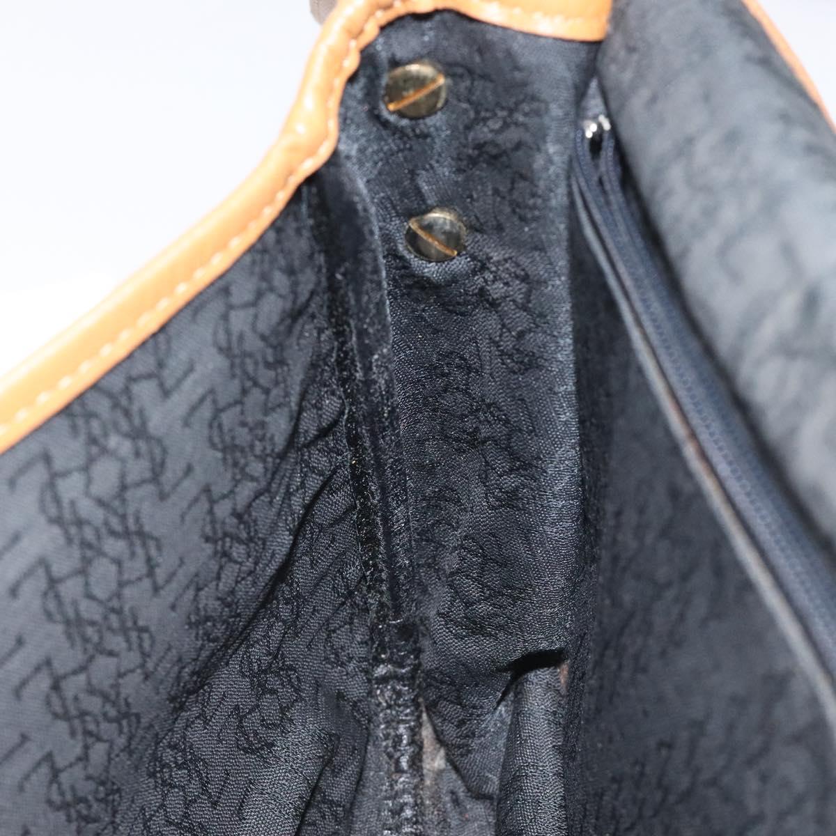 SAINT LAURENT Shoulder Bag PVC Canvas Navy Auth 129550