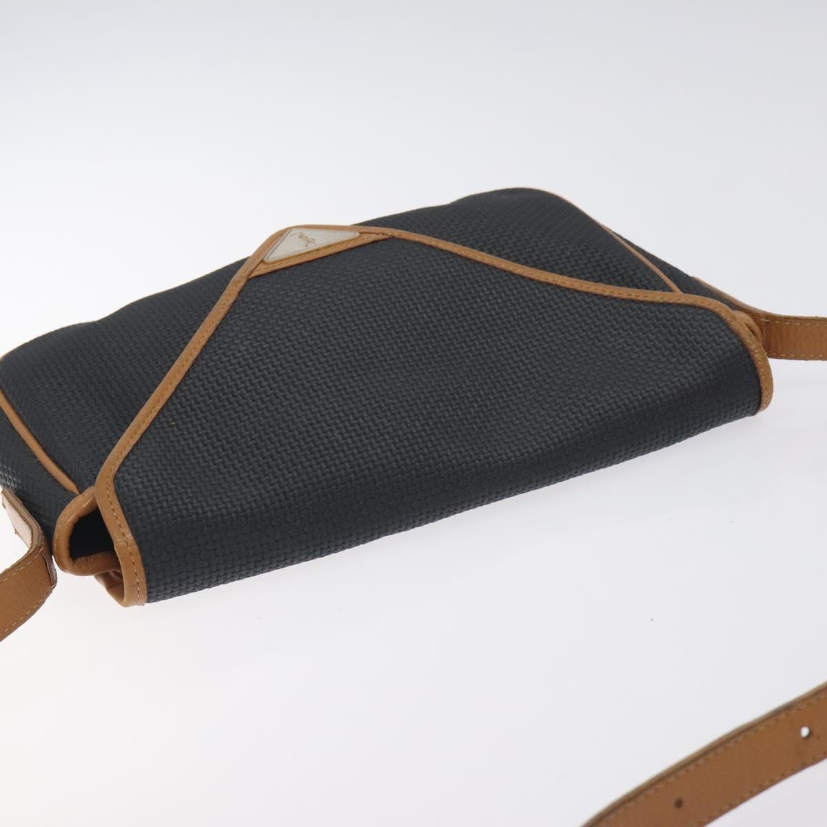 SAINT LAURENT Shoulder Bag PVC Canvas Navy Auth 129550