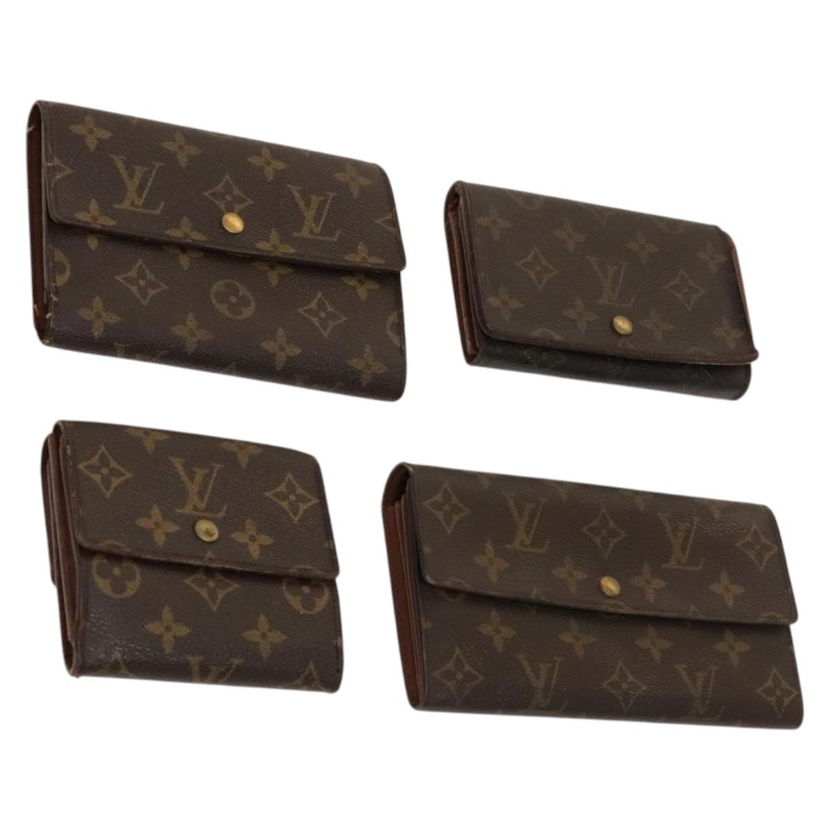 LOUIS VUITTON Monogram Wallet 4Set LV Auth 129592