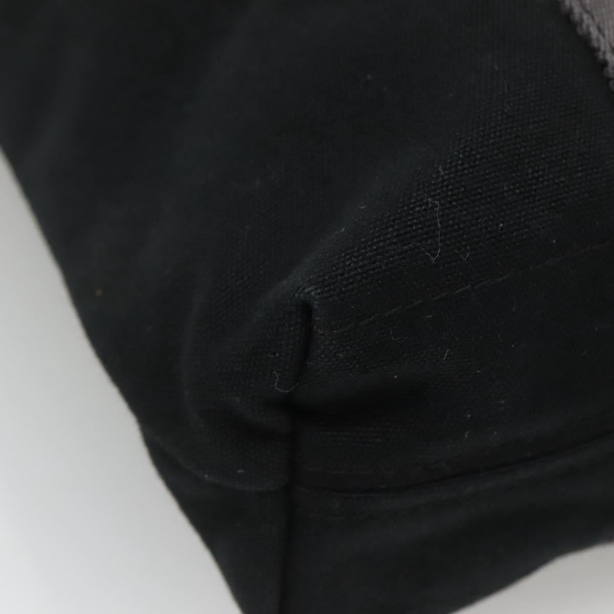 HERMES Fourre Tout Cabas Tote Bag Canvas Black Auth 129600