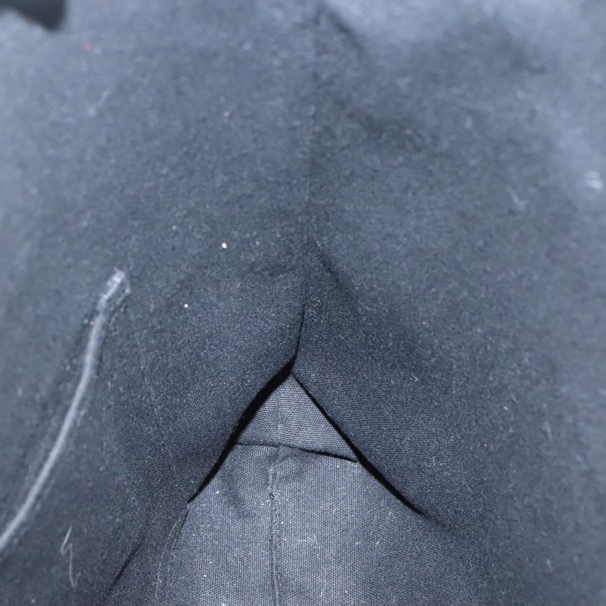 HERMES Fourre Tout Cabas Tote Bag Canvas Black Auth 129600