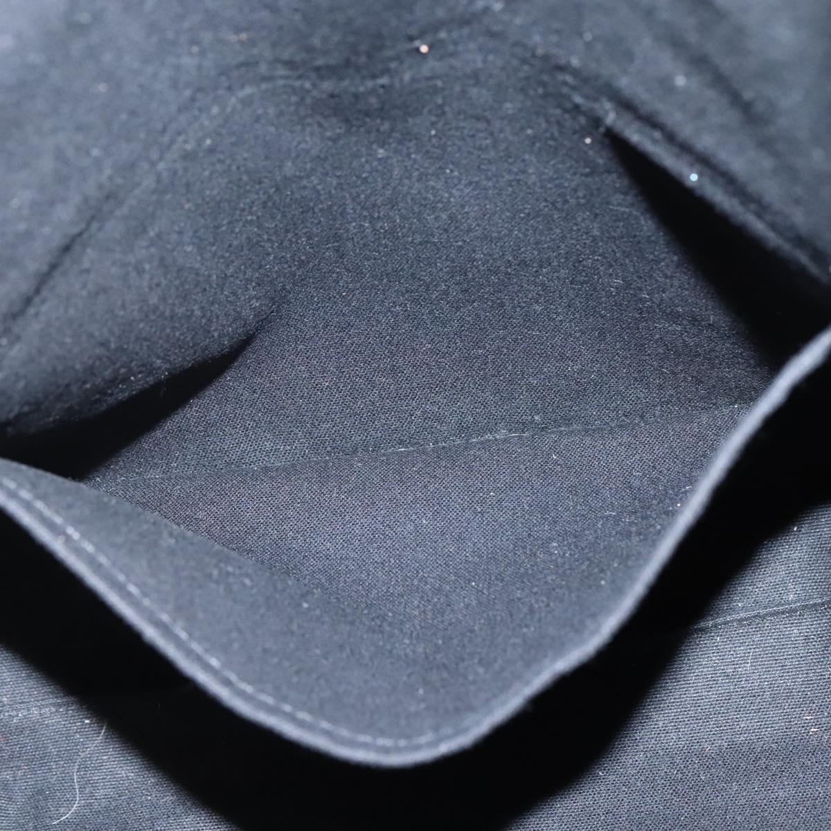 HERMES Fourre Tout Cabas Tote Bag Canvas Black Auth 129600