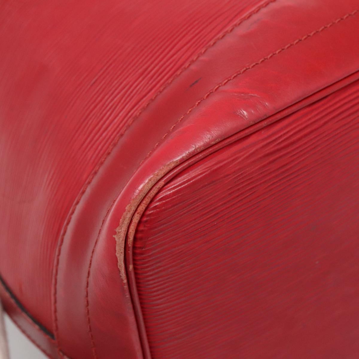 LOUIS VUITTON Epi Petit Noe Shoulder Bag Red M44107 LV Auth 129608
