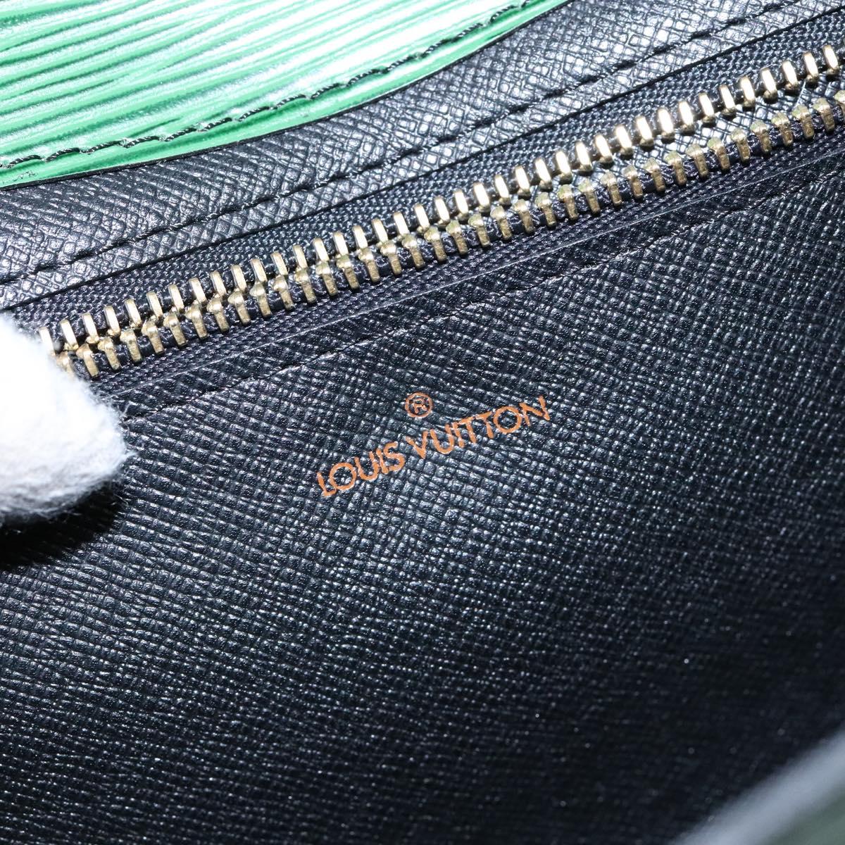 LOUIS VUITTON Epi Montaigne 23 Clutch Bag Green M52664 LV Auth 129609