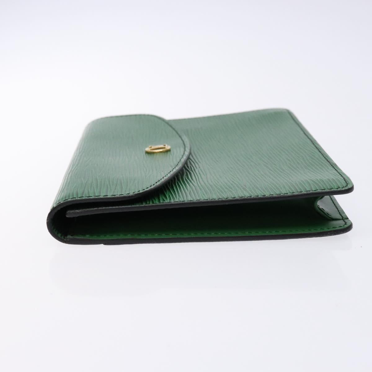 LOUIS VUITTON Epi Montaigne 23 Clutch Bag Green M52664 LV Auth 129609