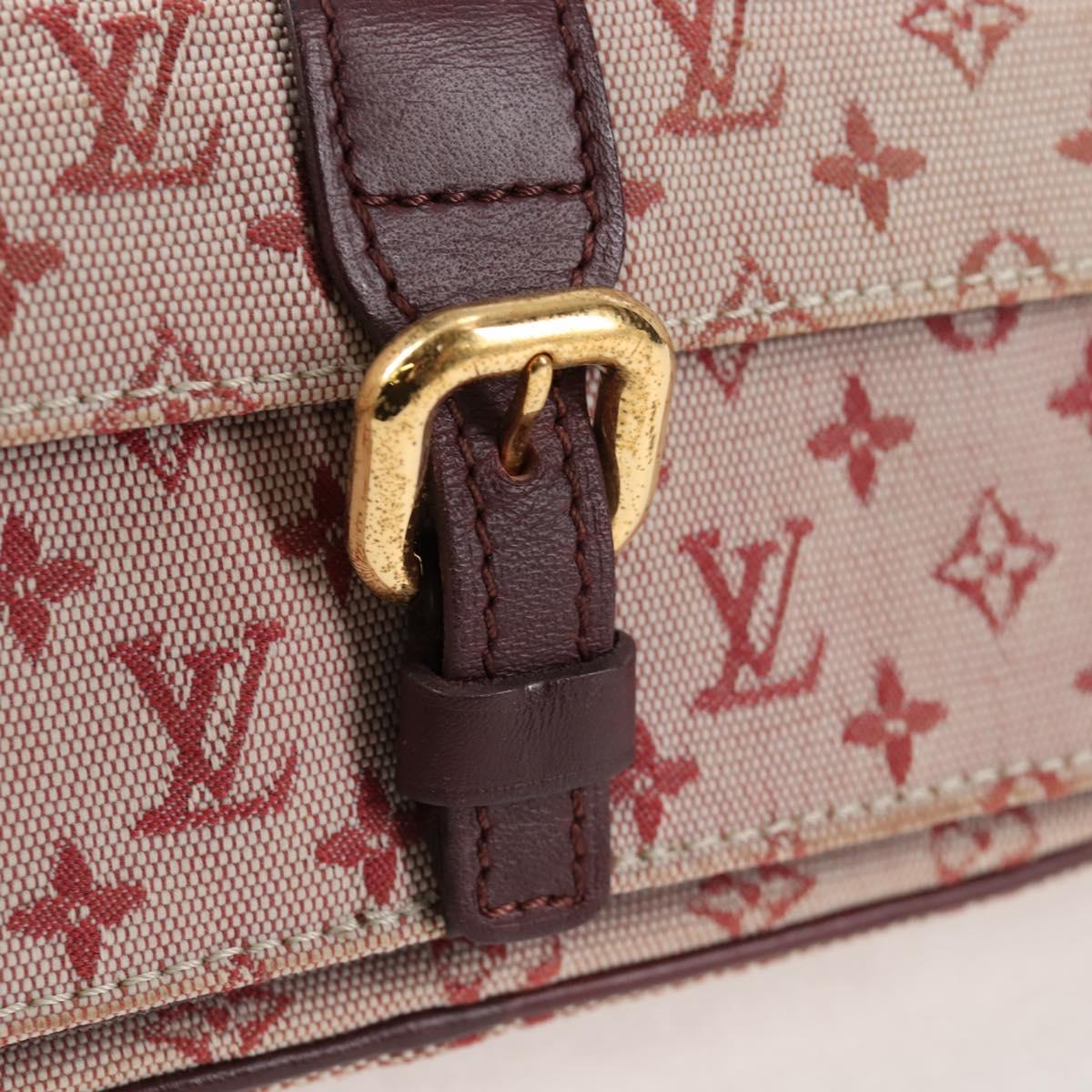 LOUIS VUITTON Monogram Mini Juliet MM Shoulder Bag Red M92219 LV Auth 129611