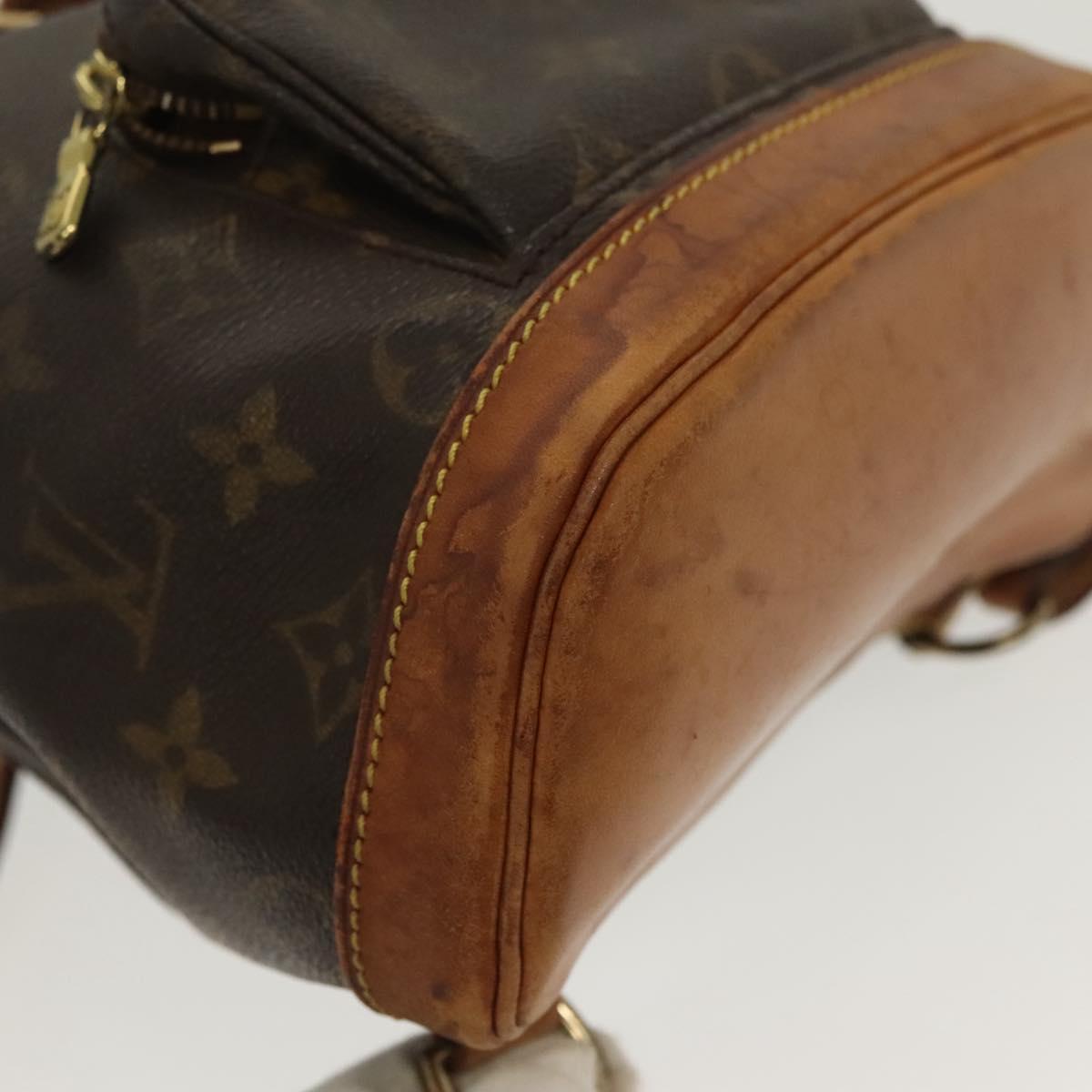 LOUIS VUITTON Monogram Montsouris PM Backpack M51137 LV Auth 129617