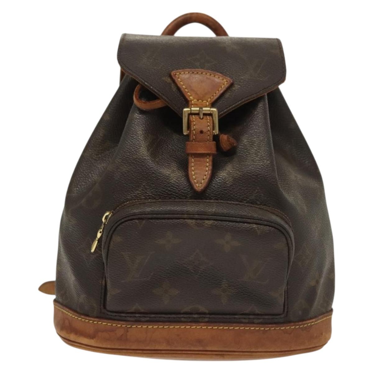 LOUIS VUITTON Monogram Montsouris PM Backpack M51137 LV Auth 129617