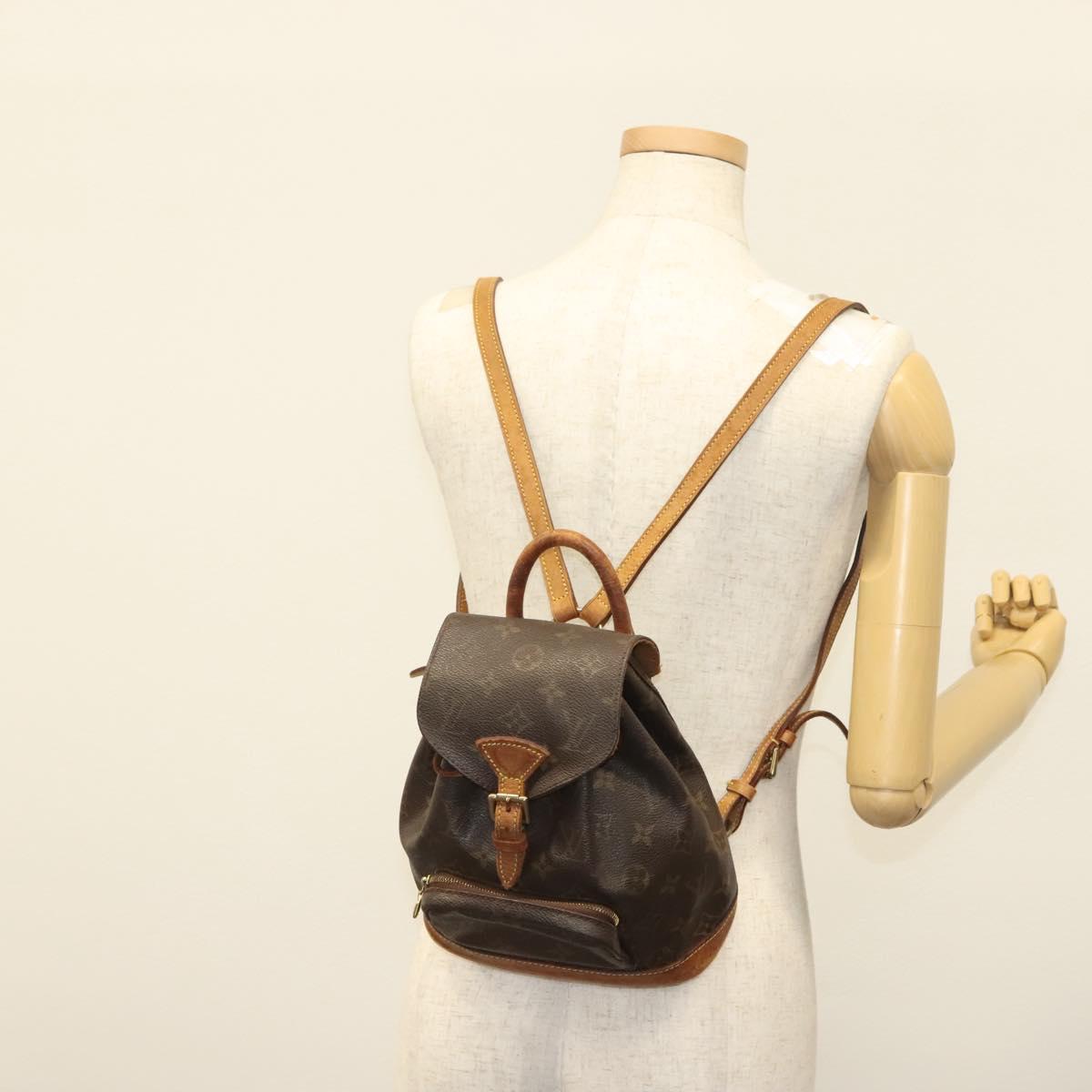 LOUIS VUITTON Monogram Montsouris PM Backpack M51137 LV Auth 129617