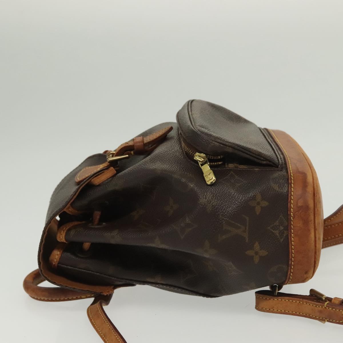 LOUIS VUITTON Monogram Montsouris PM Backpack M51137 LV Auth 129617
