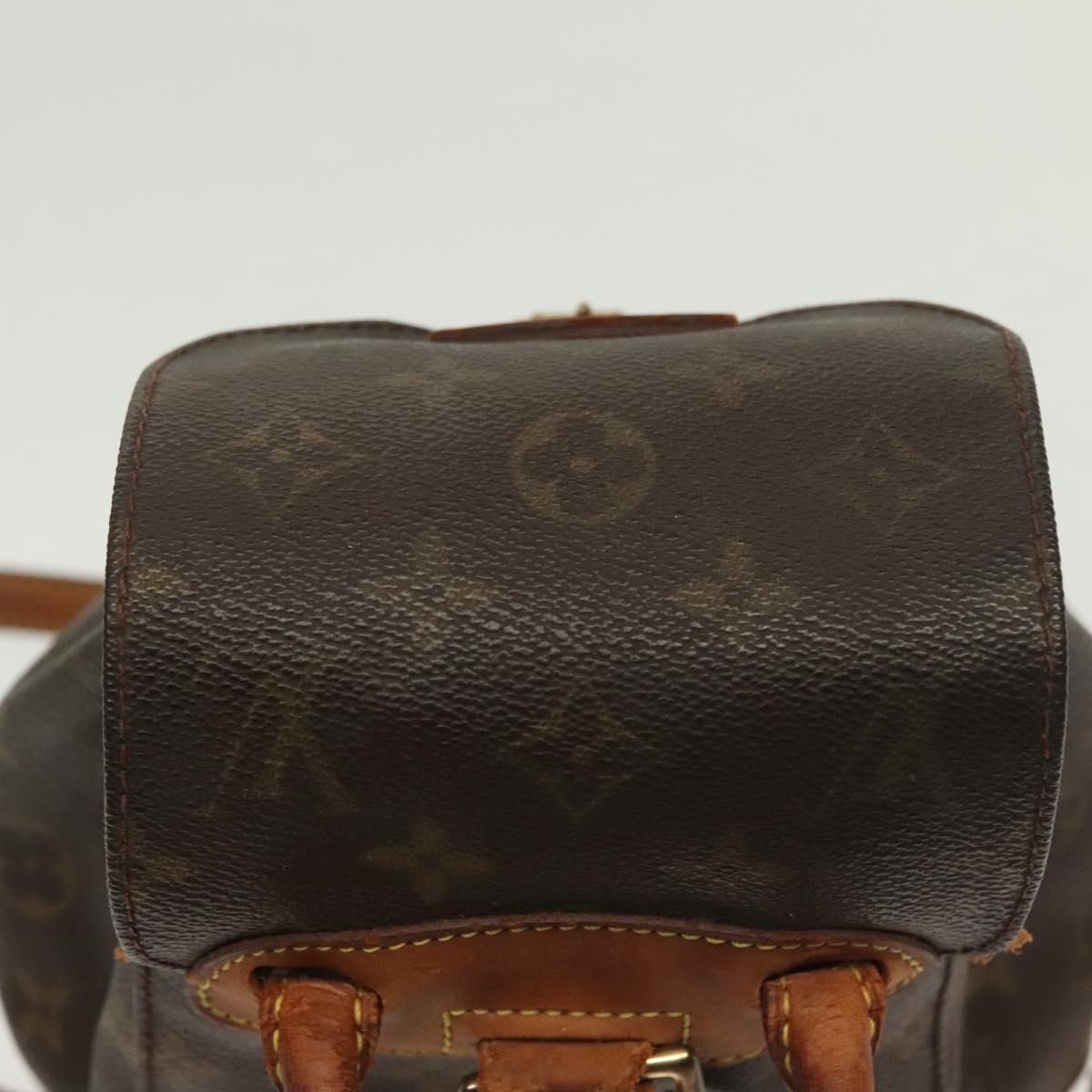 LOUIS VUITTON Monogram Montsouris PM Backpack M51137 LV Auth 129617