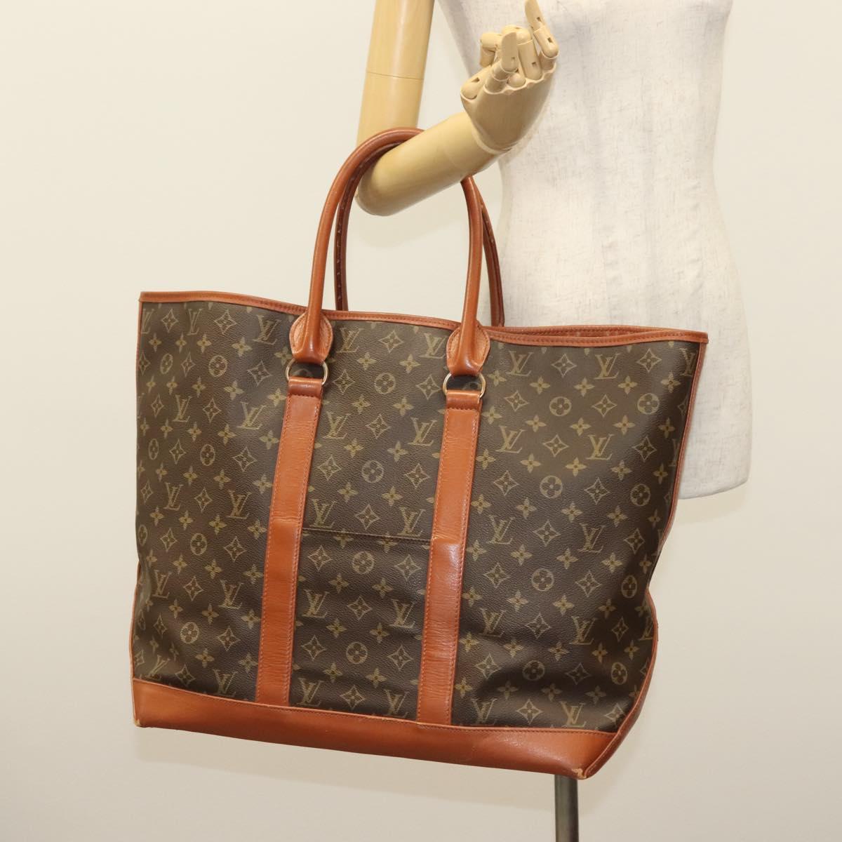 LOUIS VUITTON Monogram Sac Weekend GM Tote Bag M42420 LV Auth 129634